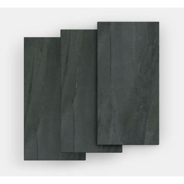 Gresie portelanata FMG Pietre Maxfine 150x100cm, 6mm, Lavica Black Naturale