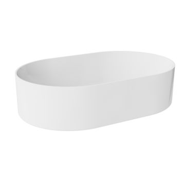 Lavoar tip bol Besco Lova 34x53x13cm, mineral DuraBe, alb lucios