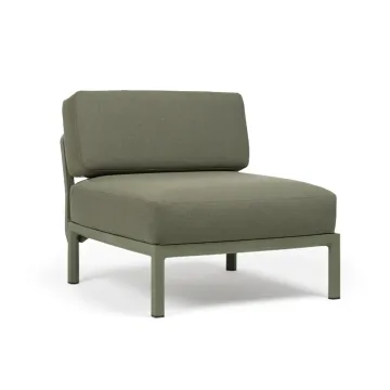 Element central Nardi Maximo, cadru verde Cactus, perne verde Timo Sunbrella