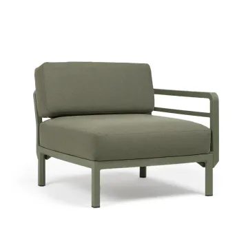 Element terminal Nardi Maximo, cadru verde Cactus, perne verde Timo Sunbrella