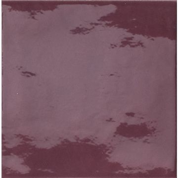 Faianta Iris Bottega D'Arte 15x15cm, 10mm, Melanzana lucido