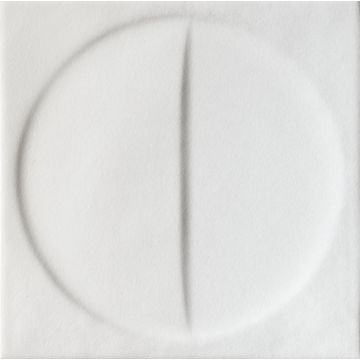 Faianta Iris Bottega D'Arte 15x15cm, 10mm, Motivi Bianco naturale