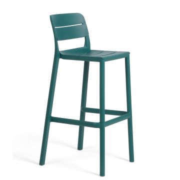 Scaun inalt exterior Nardi Cassia Stool, h76cm, verde Maya