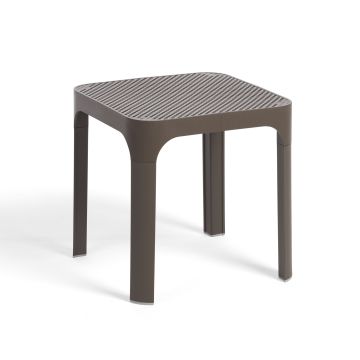 Masuta exterior Nardi Net 40x40cm, h 40cm, maro tabacco