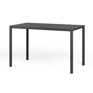 Masa exterior Nardi Piave 120x70cm, h76cm, baza aluminiu, top HPL Materia, antracite