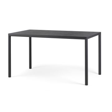 Masa exterior Nardi Piave 140x80cm, h76cm, baza aluminiu, top HPL Materia, antracite