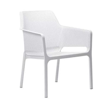 Scaun exterior Nardi Net Relax, alb