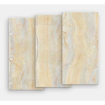 Gresie portelanata FMG Marmi Classici Maxfine 300x150cm, 6mm, Onice Oro Lucidato