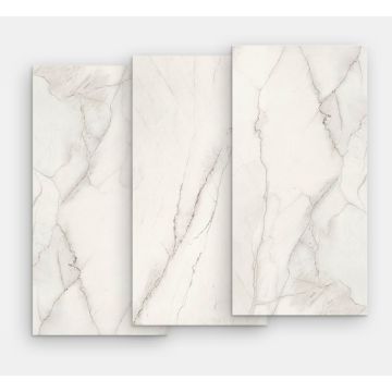 Gresie portelanata FMG Marmi Classici Maxfine 300x150cm, 6mm, Statuario Light Lucidato