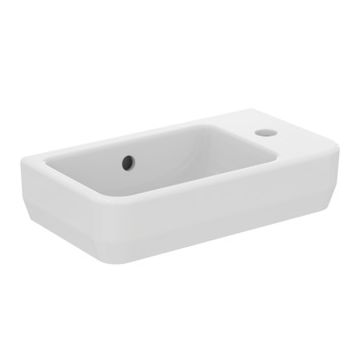 Lavoar asimetric Ideal Standard i.life S 45x25cm, orientare dreapta, alb