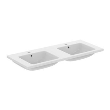 Lavoar dublu Ideal Standard i.Life B 121x51.5cm, montare pe mobilier, alb