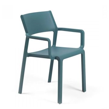 Scaun exterior Nardi Trill Armchair cu brate, albastru