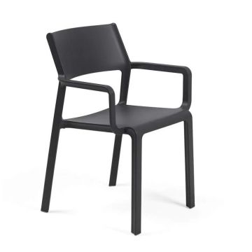 Scaun exterior Nardi Trill Armchair cu brate, antracit