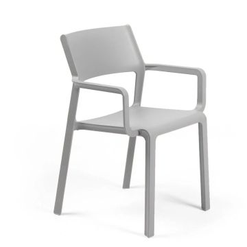 Scaun exterior Nardi Trill Armchair cu brate, gri