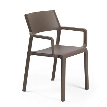 Scaun exterior Nardi Trill Armchair cu brate, maro