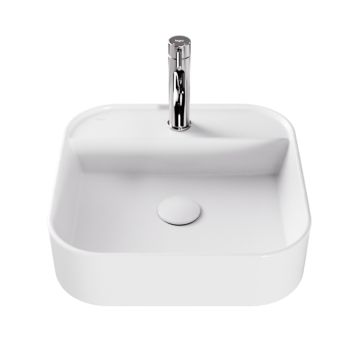 Lavoar Besco Assos Cera-Line 40x40cm, fara preaplin, alb