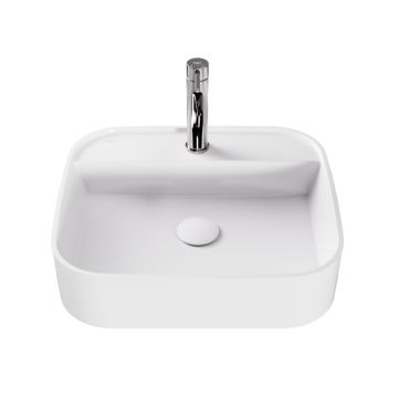 Lavoar Besco Assos Cera-Line 45x40cm, fara preaplin, alb