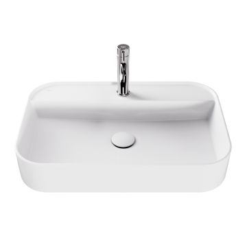 Lavoar Besco Assos Cera-Line 60x40cm, fara preaplin, alb