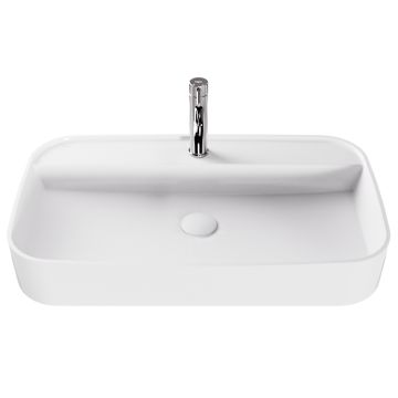 Lavoar Besco Assos Cera-Line 70x40cm, fara preaplin, alb