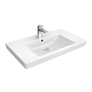 Lavoar Villeroy & Boch Subway 2.0 80x47cm, montare pe mobilier
