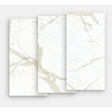 Gresie portelanata FMG Marmi Classici Maxfine 75x37.5cm, 6mm, White Calacatta Lucidato