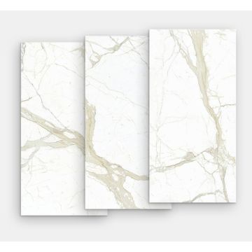 Gresie portelanata FMG Marmi Classici Maxfine 300x150cm, 6mm, White Calacatta Lucidato