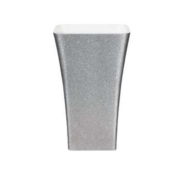 Lavoar free-standing Besco Assos Glam 40x50x85cm, compozit mineral, Silver