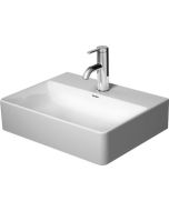 Lavoar Duravit DuraSquare 45x35 cm, fara preaplin, cu capac ceramic pentru ventil inclus si finisaj suplimentar