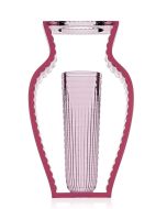 Vaza Kartell I Shine design Eugeni Quitllet, 20x33cm, roz transparent