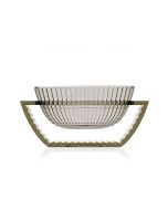 Bol decorativ Kartell U Shine design Eugeni Quitllet, 29x14cm, verde transparent