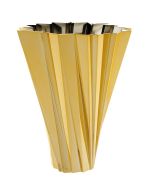 Vaza Kartell Shanghai design Mario Bellini, h44cm, auriu metalizat