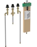 Set baza ingropat simplu Hansgrohe pentru baterii cu 4 elemente si sBox