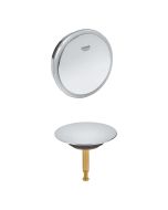 Set ornamente sifon pentru cada Grohe Talento cu preaplin si capac, crom