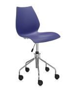 Scaun birou Kartell Maui, design Vico Magistretti, albastru navy