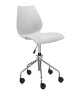 Scaun birou Kartell Maui, design Vico Magistretti, gri deschis
