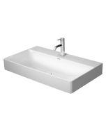 Lavoar Duravit DuraSquare 80x47 cm, fara preaplin, ventil fix cu capac ceramic, finisaj suplimentar