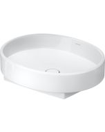 Lavoar tip bol Duravit Balcoon 55x45cm, fara orificiu baterie, fara preaplin, DuraShield, alb