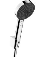 Set de dus Hansgrohe Pulsify Select 105 Relaxation, cu 3 tipuri de jet, agatatoare si furtun 1,25m, crom