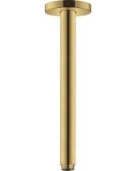 Brat de dus Hansgrohe S cu montare pe tavan, 30cm, gold optic lustruit