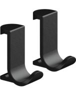 Set 2 agatatori Hansgrohe WallStoris cu fixare pe bara suport, negru mat