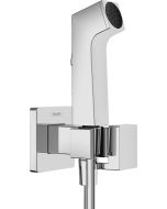 Set dus igiena intima Hansgrohe Bidette E EcoSmart+ 1 jet, furtun si robinet cu agatatoare, necesita corp incastrat, crom