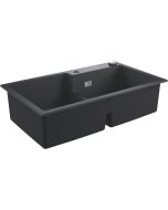 Chiuveta bucatarie Grohe K500 90 -C cu doua cuve, 860x500mm, compozit, granite black