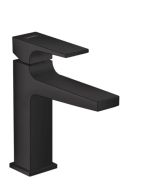 Baterie lavoar Hansgrohe Metropol 110, ventil push-open, negru mat
