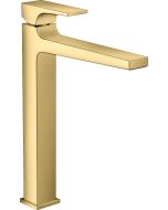 Baterie lavoar Hansgrohe Metropol 260, ventil push-open, pentru lavoar tip bol, gold optic lustruit