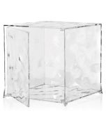 Etajera modulara cu usa Kartell Optic design Patrick Jouin, 40x40x41cm, transparent