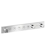 Baterie cada - dus termostatata Axor Select 670x90 cu 5 functii si FixFit cu agatatoare de dus, montaj incastrat, necesita corp ingropat