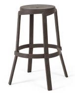 Scaun exterior Nardi Stack Maxi 48cm, h 76.5cm, maro terra