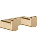 Cuier baie dublu Hansgrohe AddStoris, bronz periat