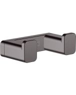 Cuier baie dublu Hansgrohe AddStoris, negru periat