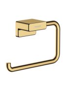 Suport hartie igienica Hansgrohe AddStoris, gold optic lustruit